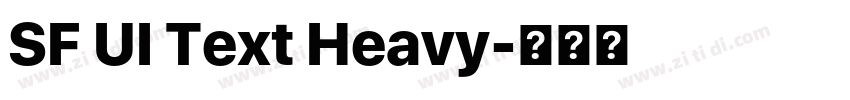 SF UI Text Heavy字体转换 SF UI Text Heavy字体转换